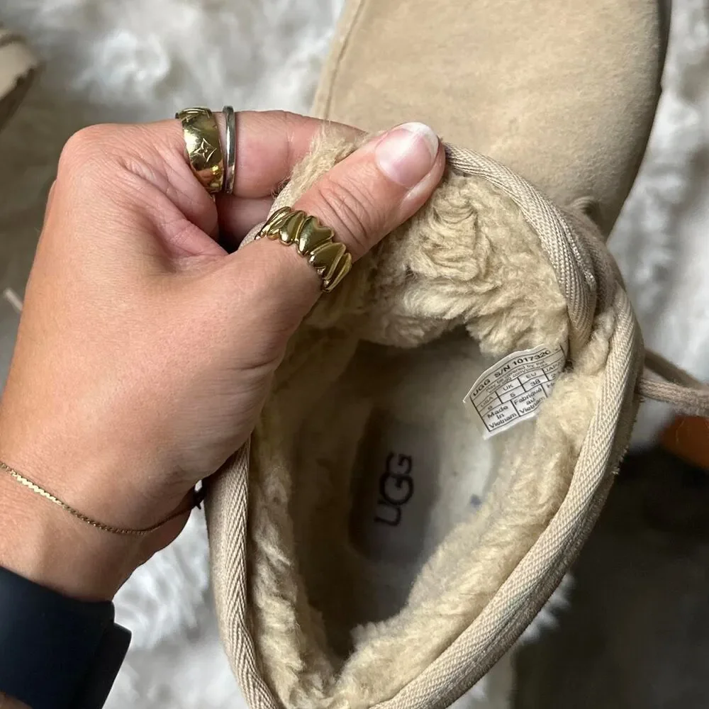 Ugg Women's Tan and Cream Booties